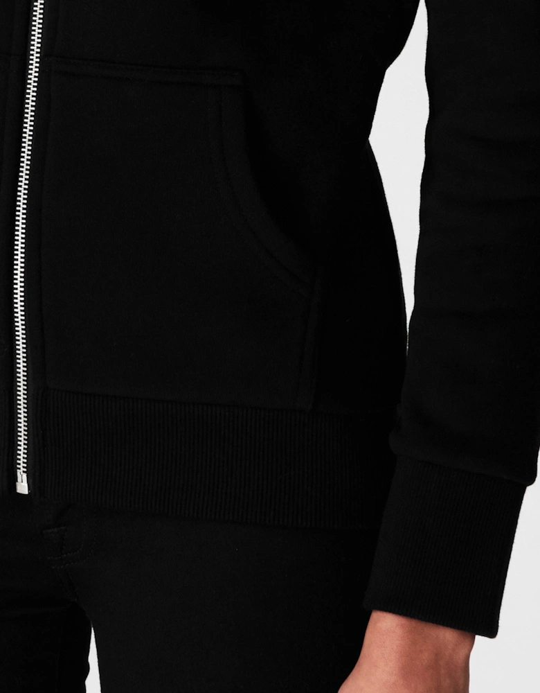 Vintage Logo Embroidered Zip Hoodie