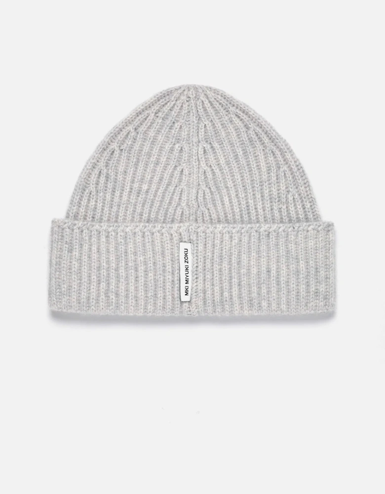 Cashmere Ribbed Beanie