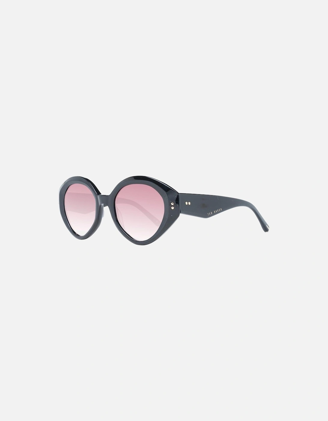 Black Cat Eye Sunglasses with Rose Gradient Lenses - UV Protection, 4 of 3