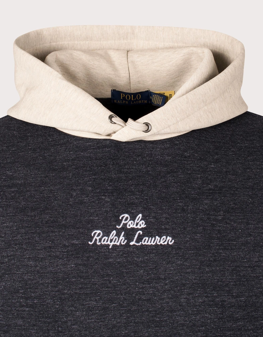 Logo Colour-Blocked Double Knit Hoodie