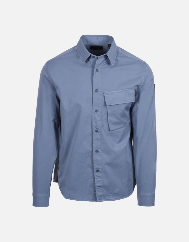 Scale Long Sleeved Shirt Blue Flint