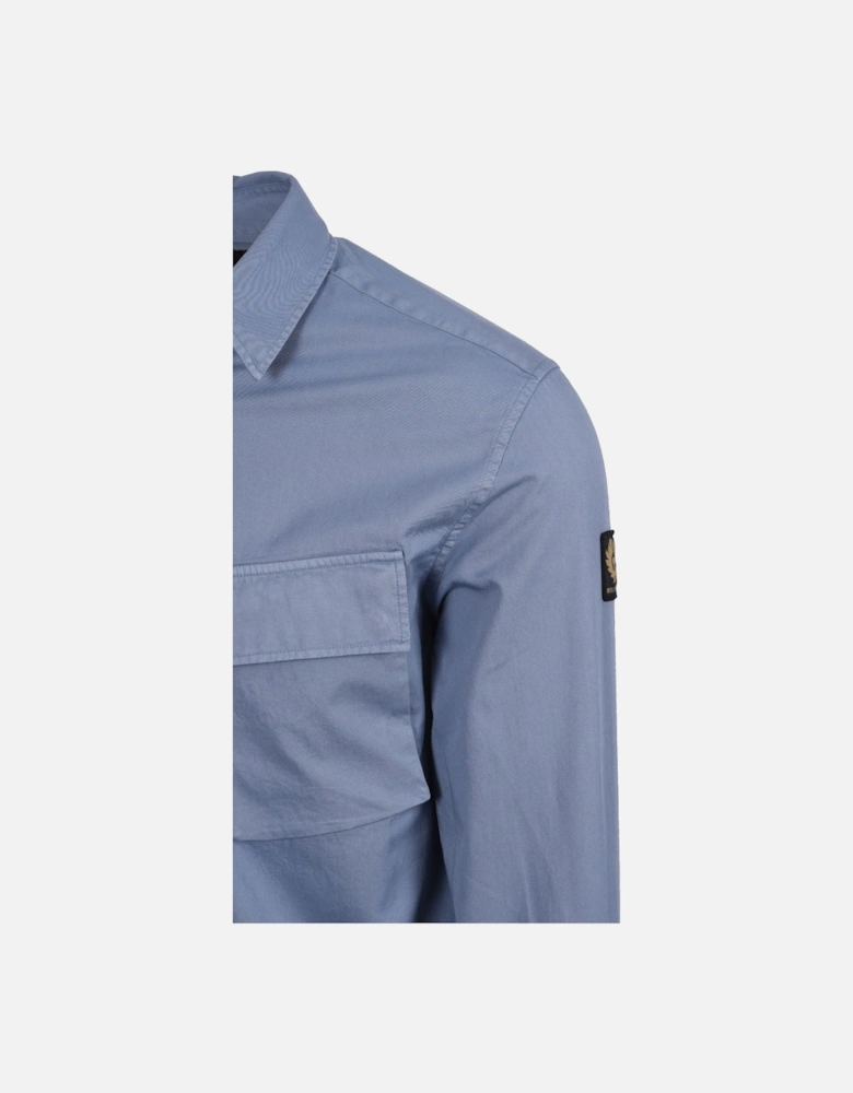 Scale Long Sleeved Shirt Blue Flint