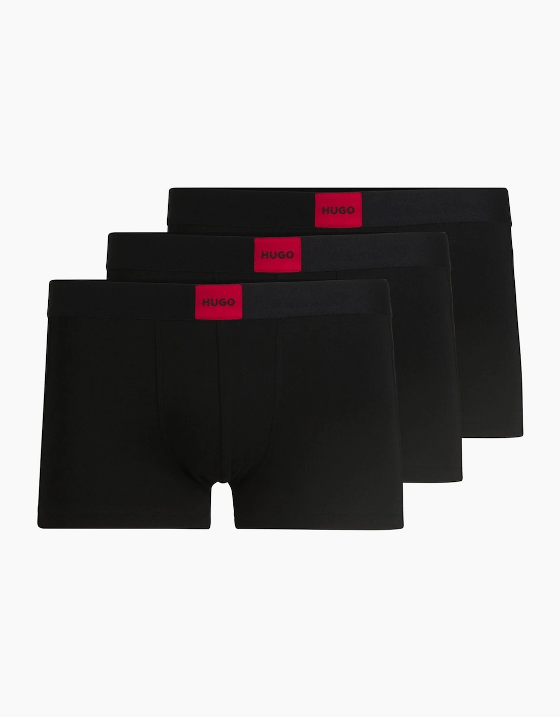 Hugo Boss Men's 3-Pack Red Label Galaxy Boxer Trunks, Black - Size: 32/30/31