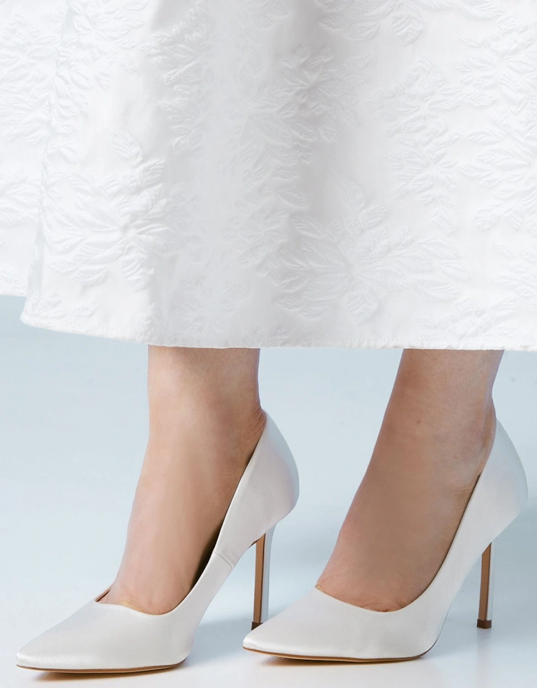 Cassia Bridal Satin High Heel Stiletto Court Shoe