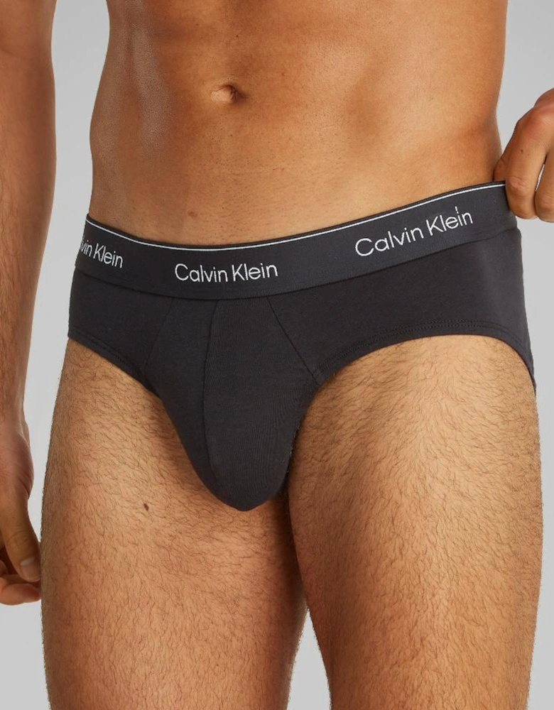 3-Pack Modern Cotton Briefs, Black