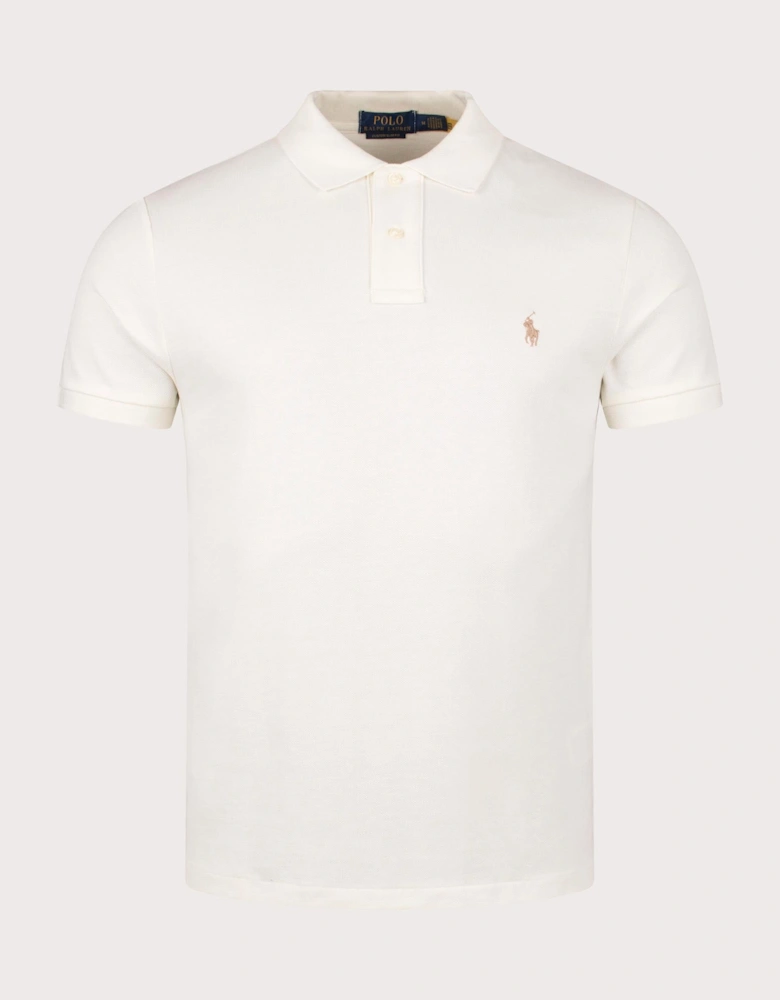 Custom Slim Fit Mesh Polo Shirt