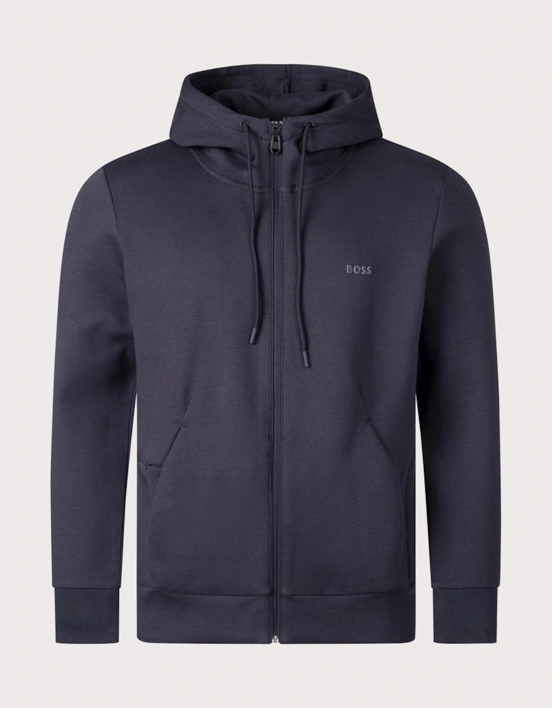 Zip Through Saggy Hoodie