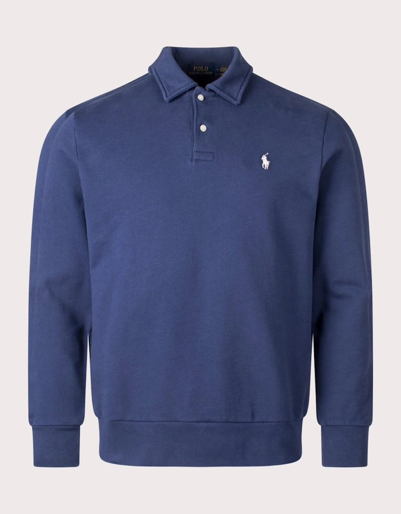 Loopback Fleece Collared Sweatshirt