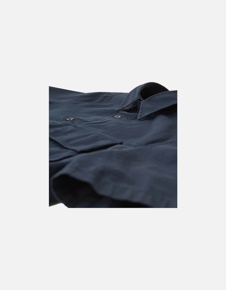 Scale Short Sleeve Shirt Dark Ink