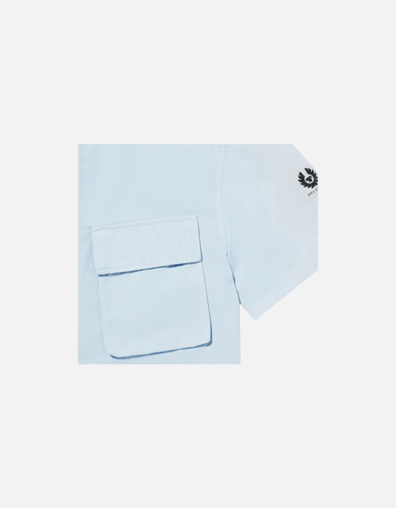 Scale Short Sleeve Shirt Sky Blue