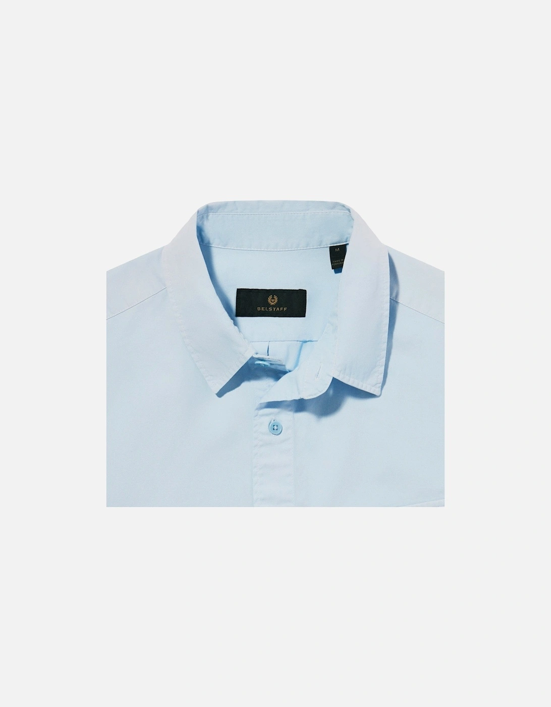 Scale Short Sleeve Shirt Sky Blue