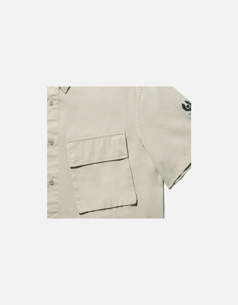 Scale Short Sleeve Shirt Stone Beige