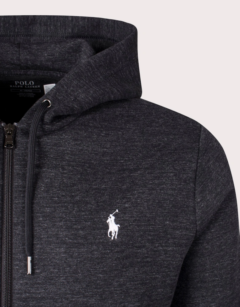 Zip Through Double Knit Hoodie