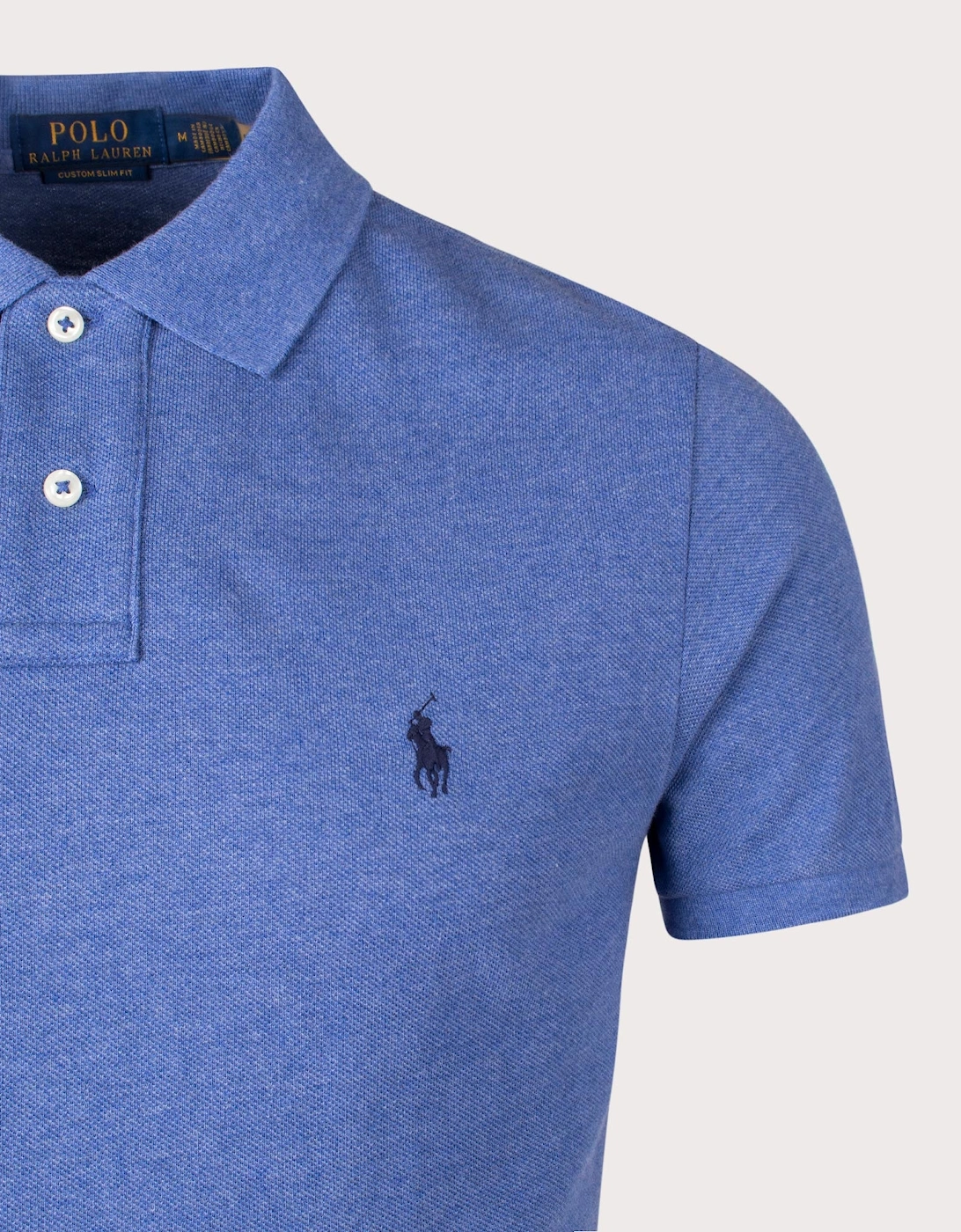 Custom Slim Fit Mesh Polo Shirt