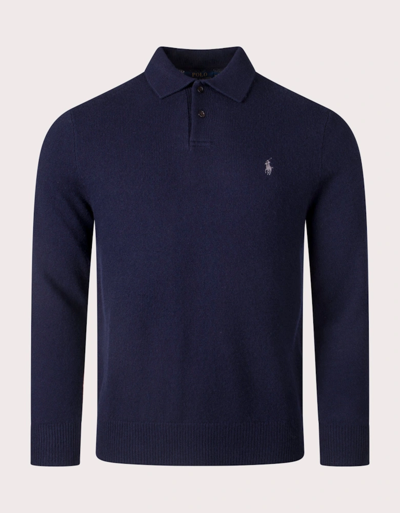 Polo Collar Knit Jumper