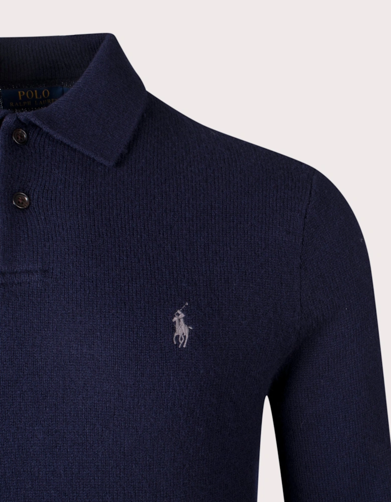 Polo Collar Knit Jumper