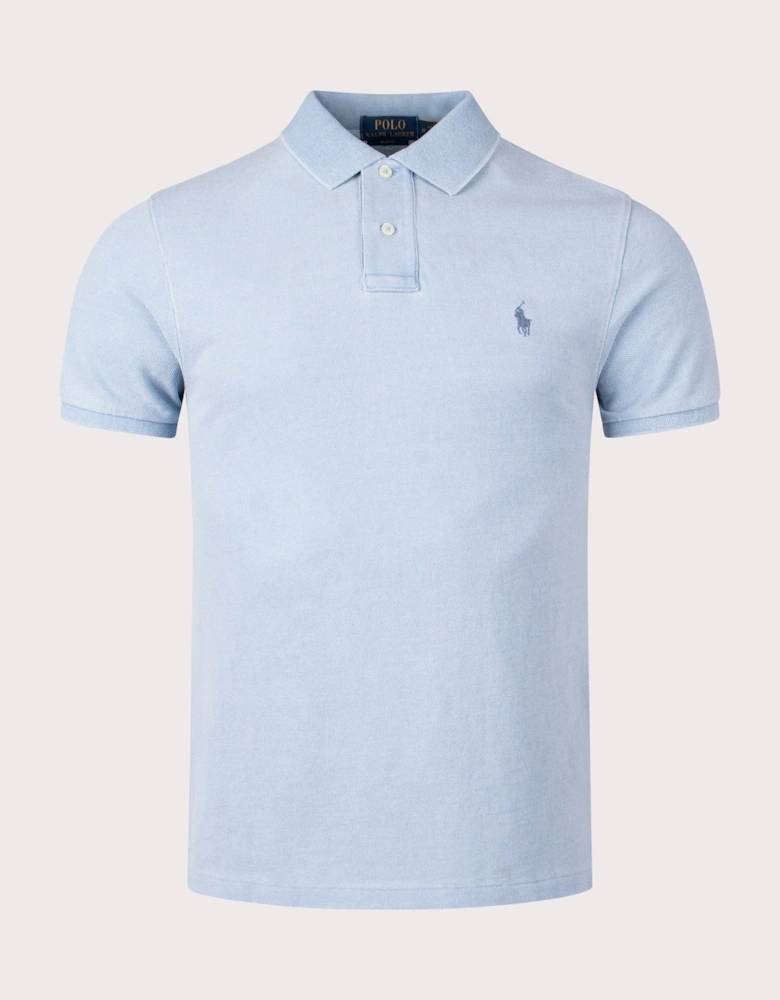 Slim Fit Mesh Polo Shirt