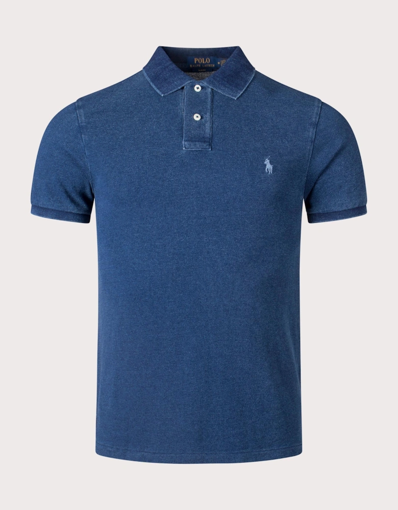 Slim Fit Mesh Polo Shirt