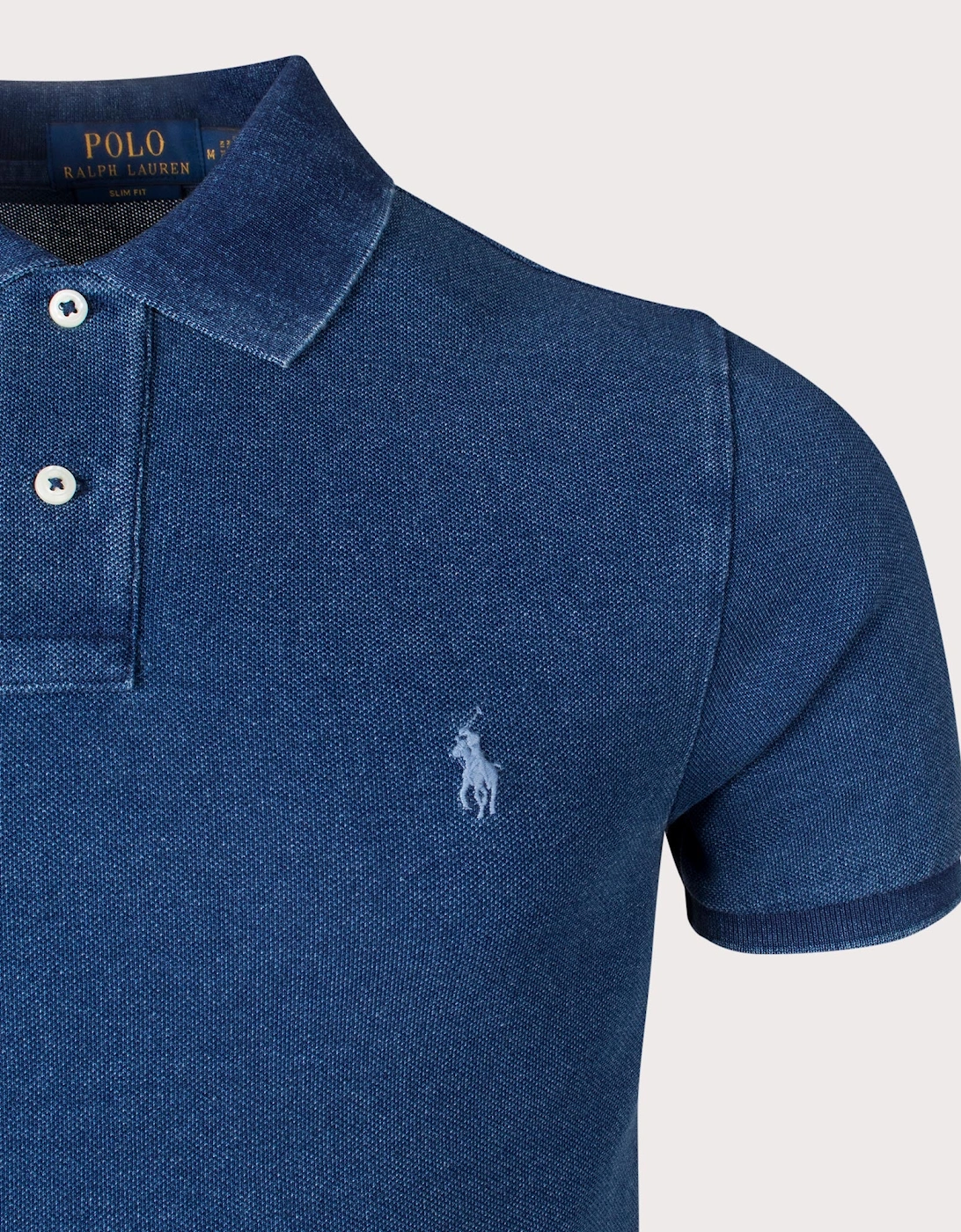 Slim Fit Mesh Polo Shirt