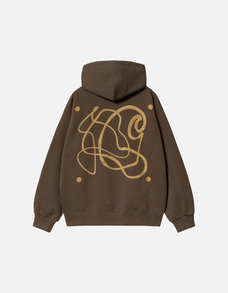 Hooded Charm Link Sweatshirt Liberica/Gold