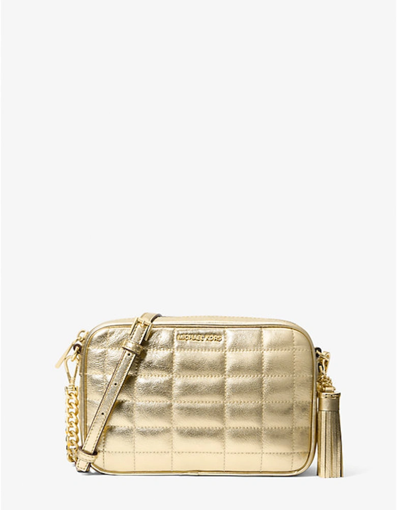 Jet Set Medium Quilted Metallic Leather Crossbody Bag