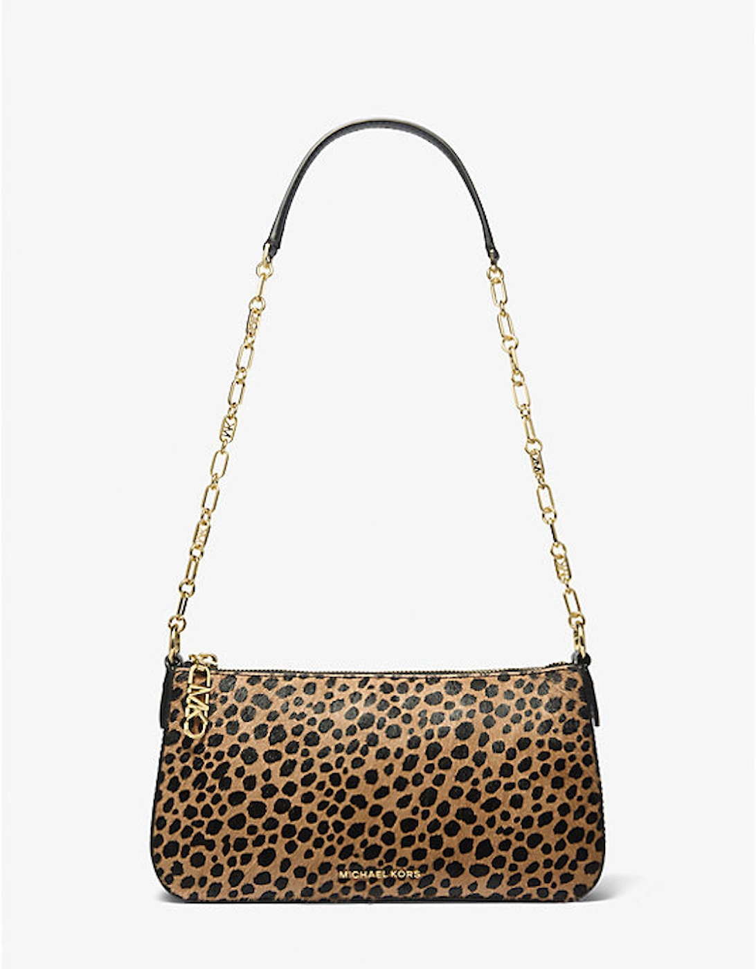 Empire Medium Cheetah Print Calf Hair Chain-Link Pochette, 2 of 1