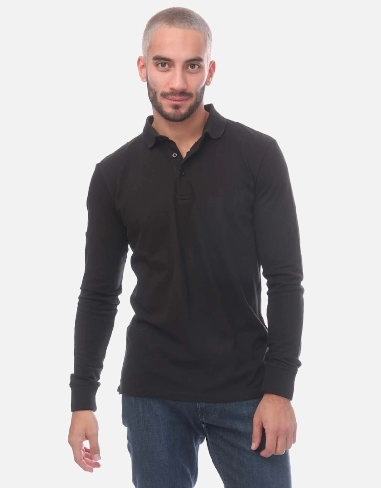 Studios Long Sleeve Pique Polo Shirt