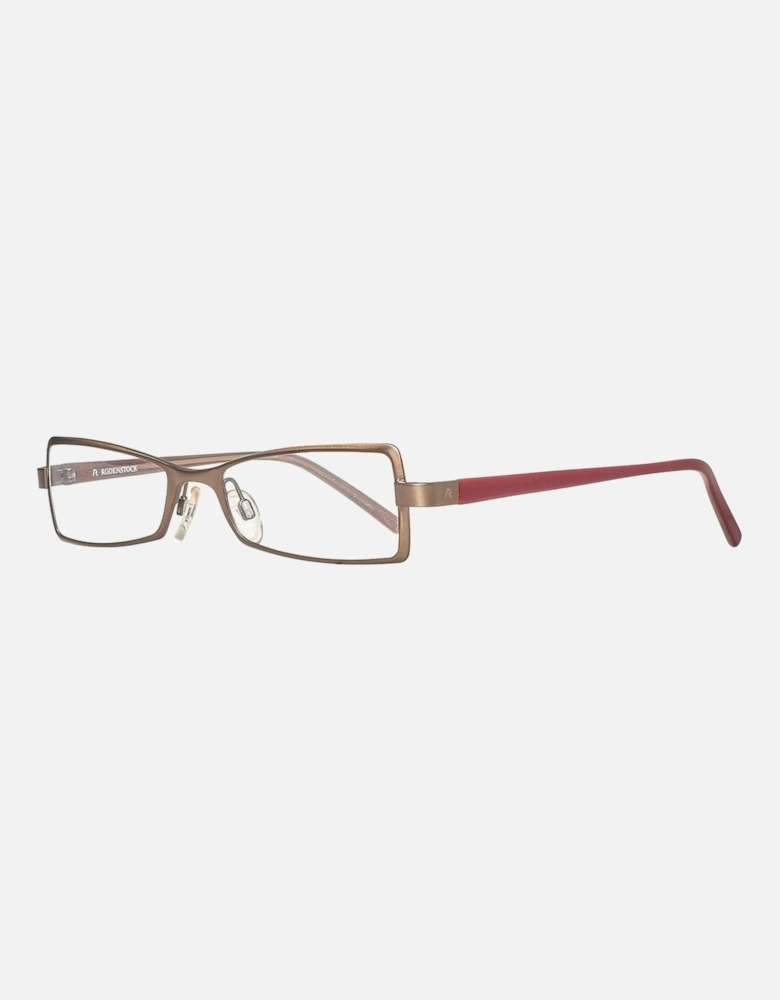 Metal and Plastic Bracelet Watch with Brown Dial Women Frames