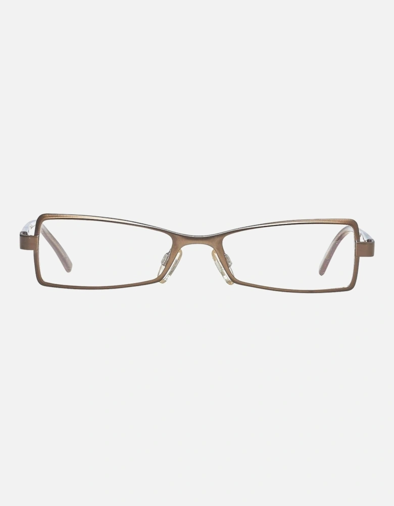 Metal and Plastic Bracelet Watch with Brown Dial Women Frames