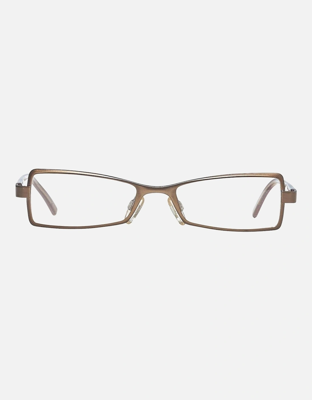 Metal and Plastic Bracelet Watch with Brown Dial Women Frames