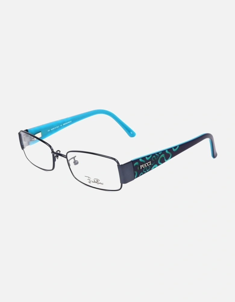 Metal Frame Glasses Women - Blue