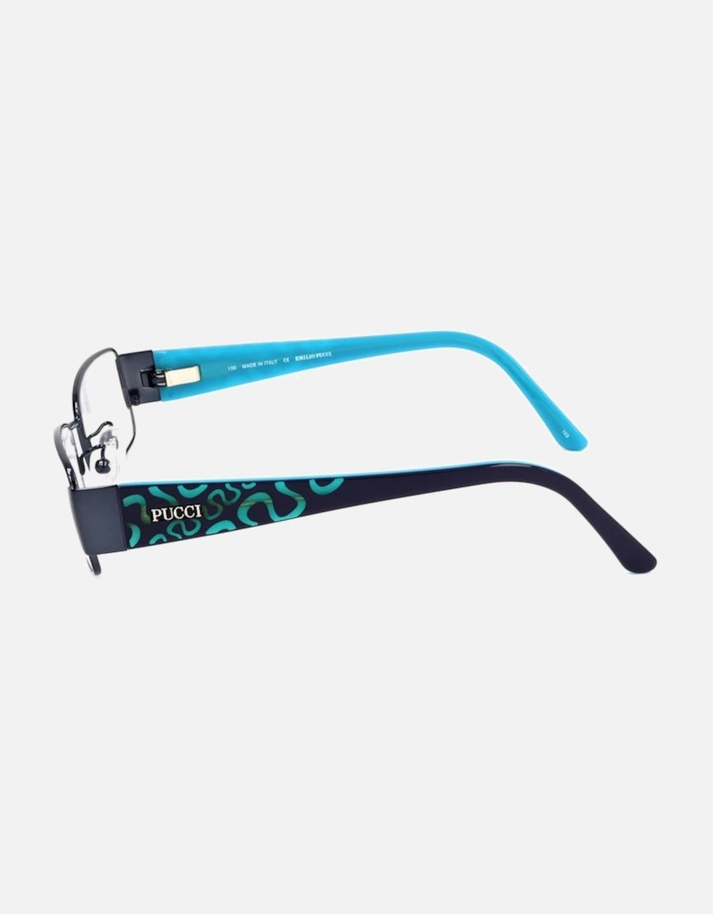 Metal Frame Glasses Women - Blue