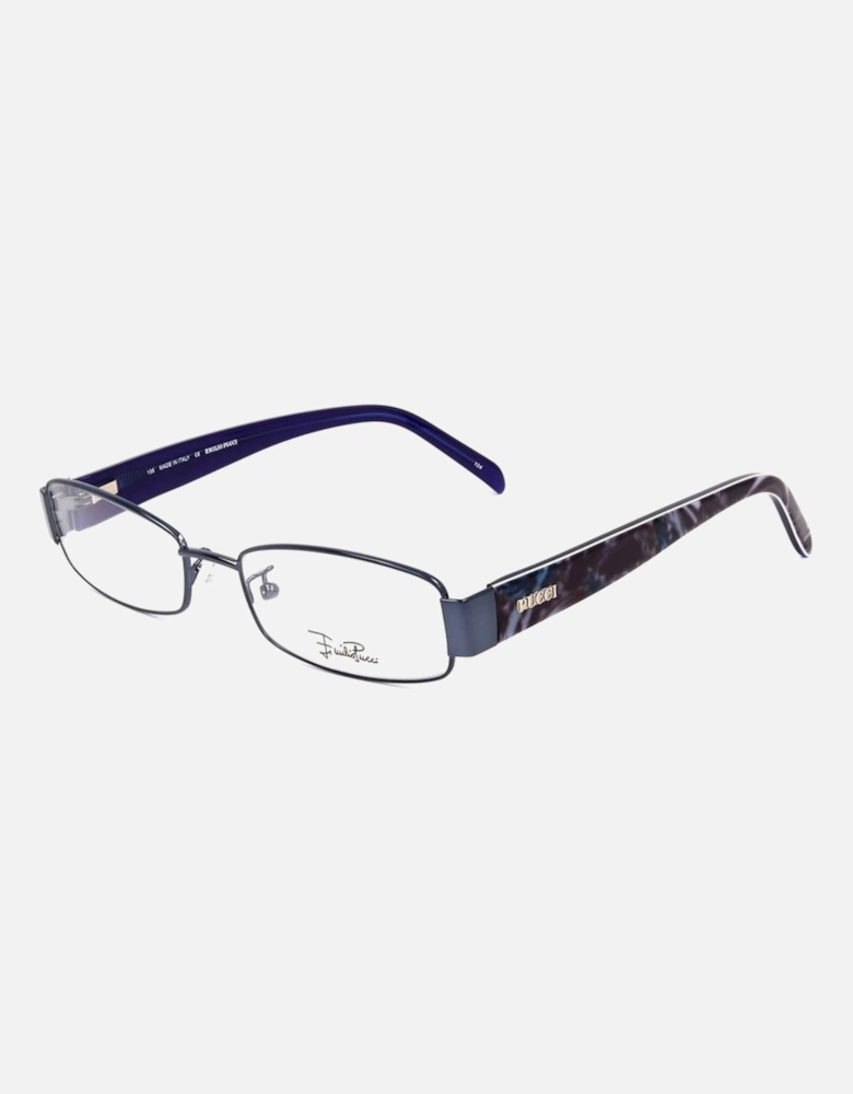 Metal Frame Glasses Women - Blue