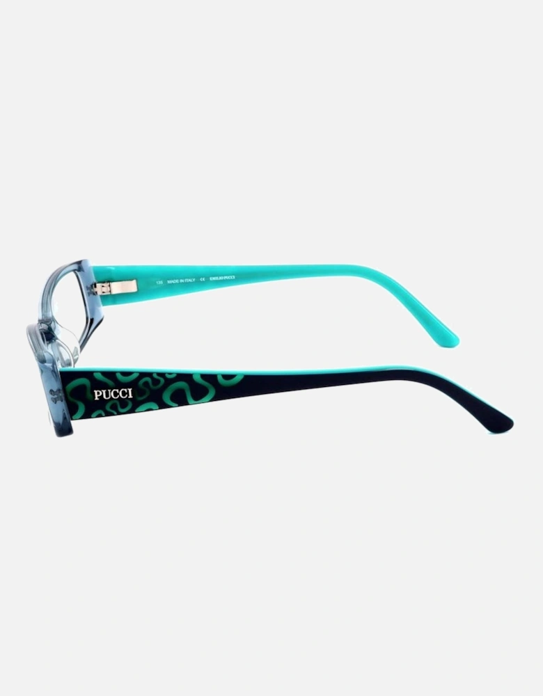 Plastic Square Frame Glasses Women - Blue