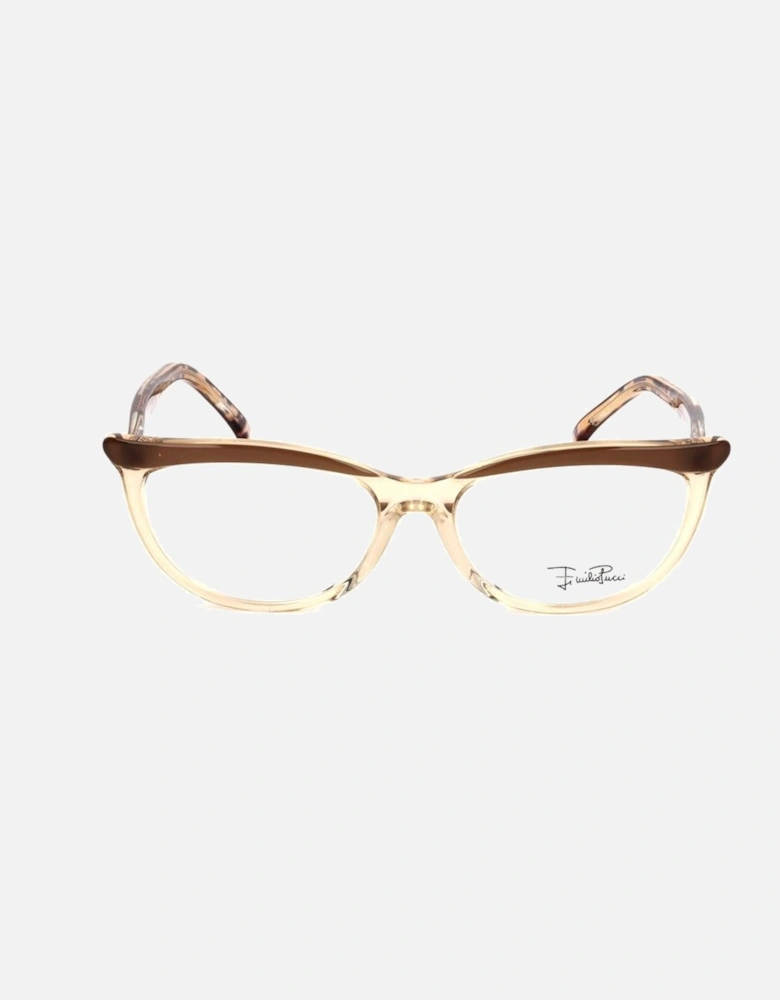 Plastic Frame Glasses Women - Brown