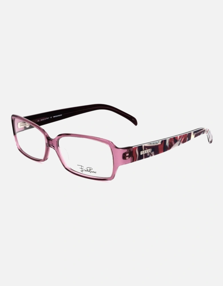Plastic Rectangular Frame Glasses Women - Purple
