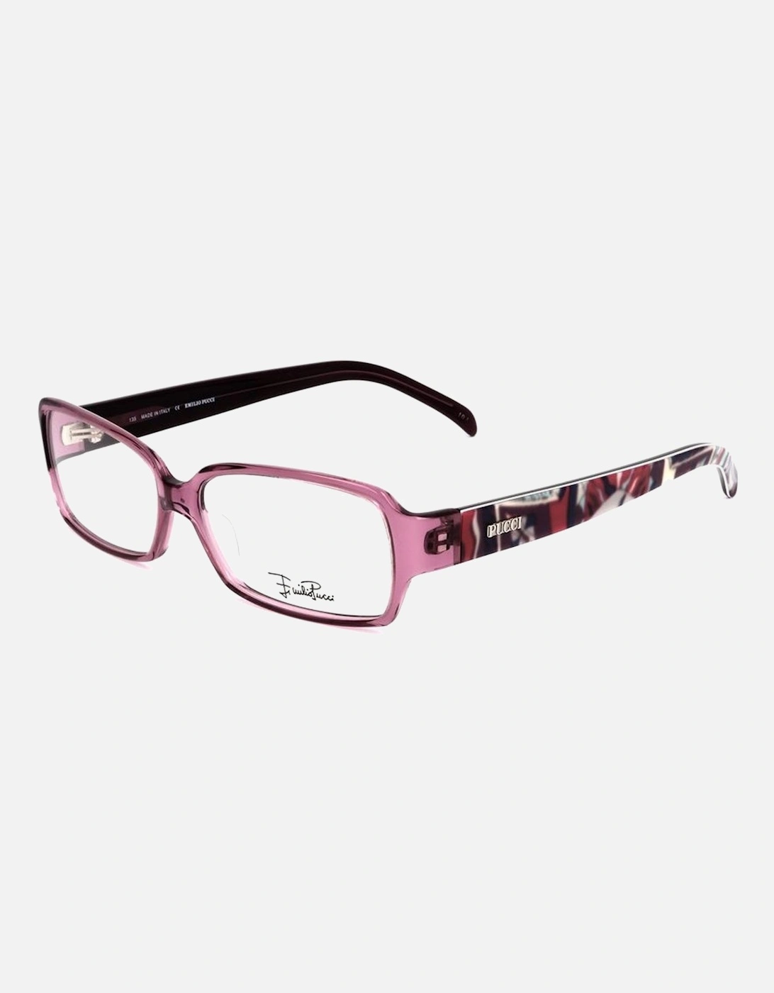 Plastic Rectangular Frame Glasses Women - Purple, 4 of 3