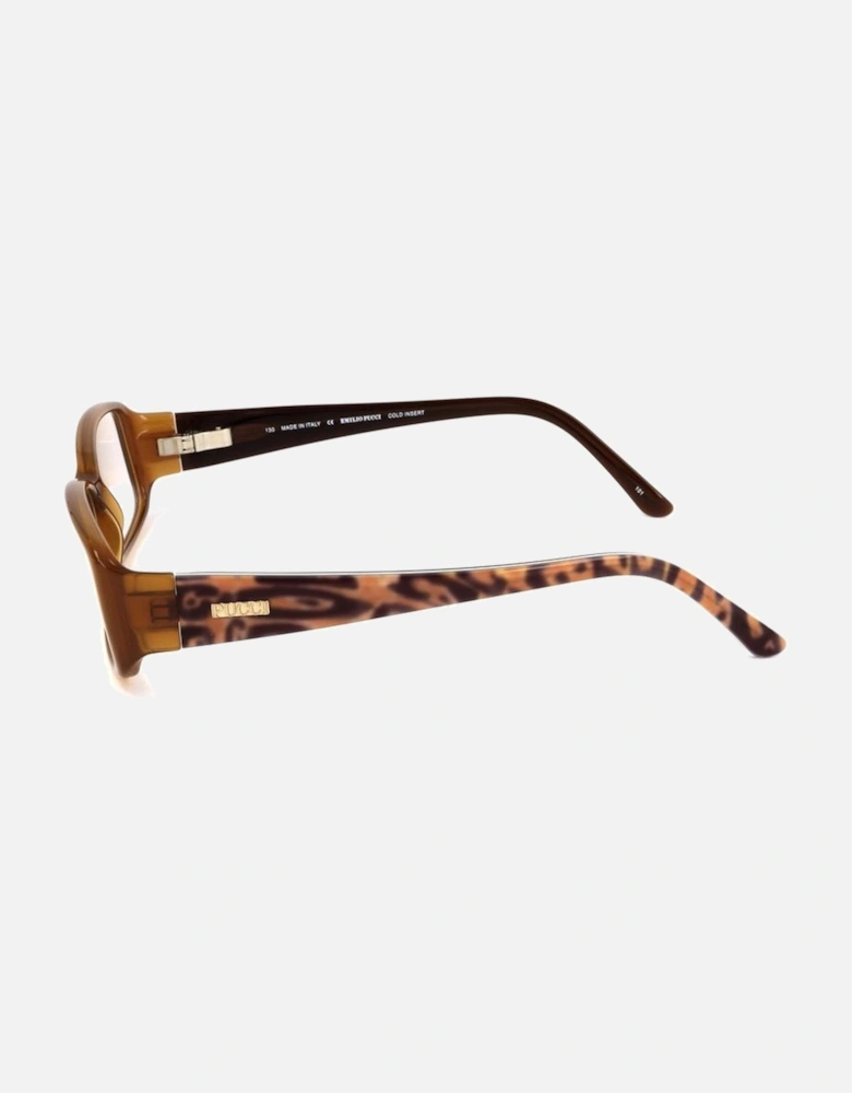 Plastic Frame Glasses with 53mm Lens Women - Brown