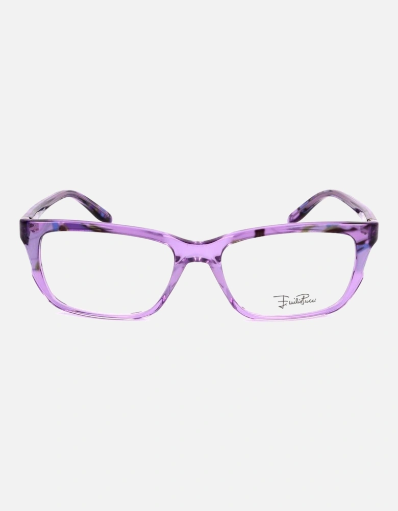 Plastic Square Frame Glasses Women - Purple