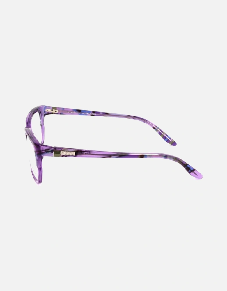 Plastic Square Frame Glasses Women - Purple