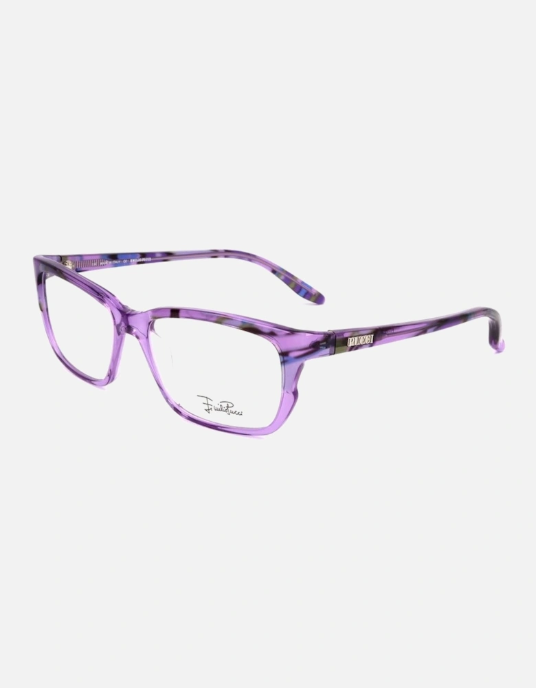 Plastic Square Frame Glasses Women - Purple