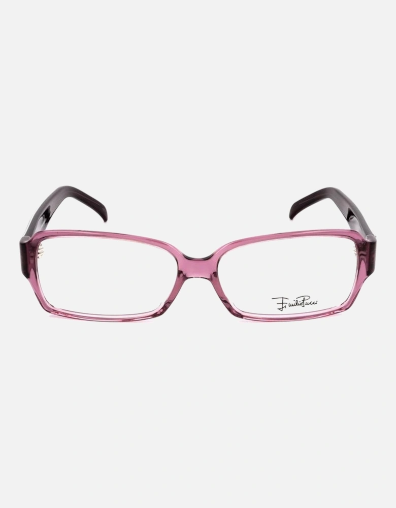 Plastic Rectangular Frame Glasses Women - Purple