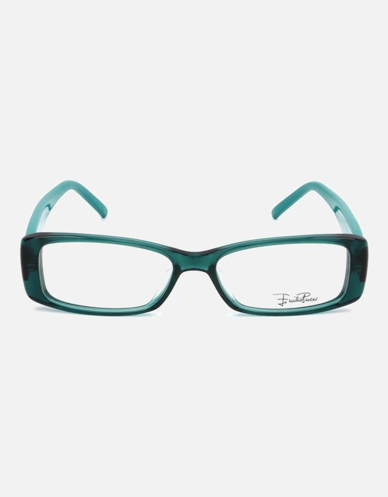 Plastic Rectangular Frame Glasses Women - Black