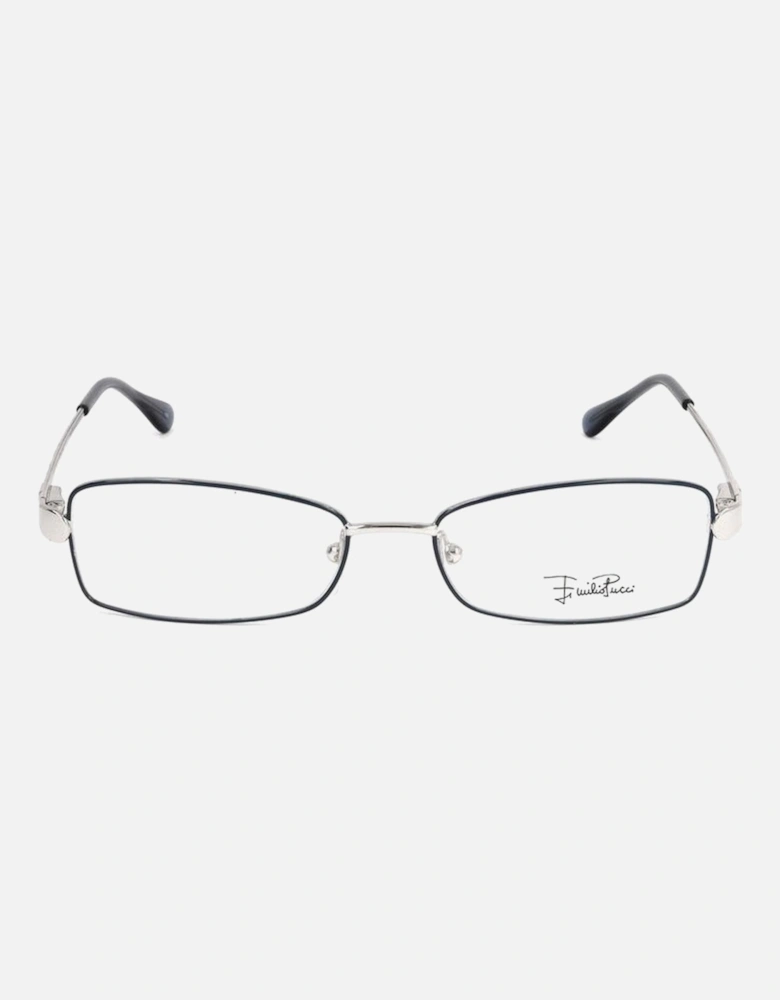 Metal Frame Glasses Women - Silver