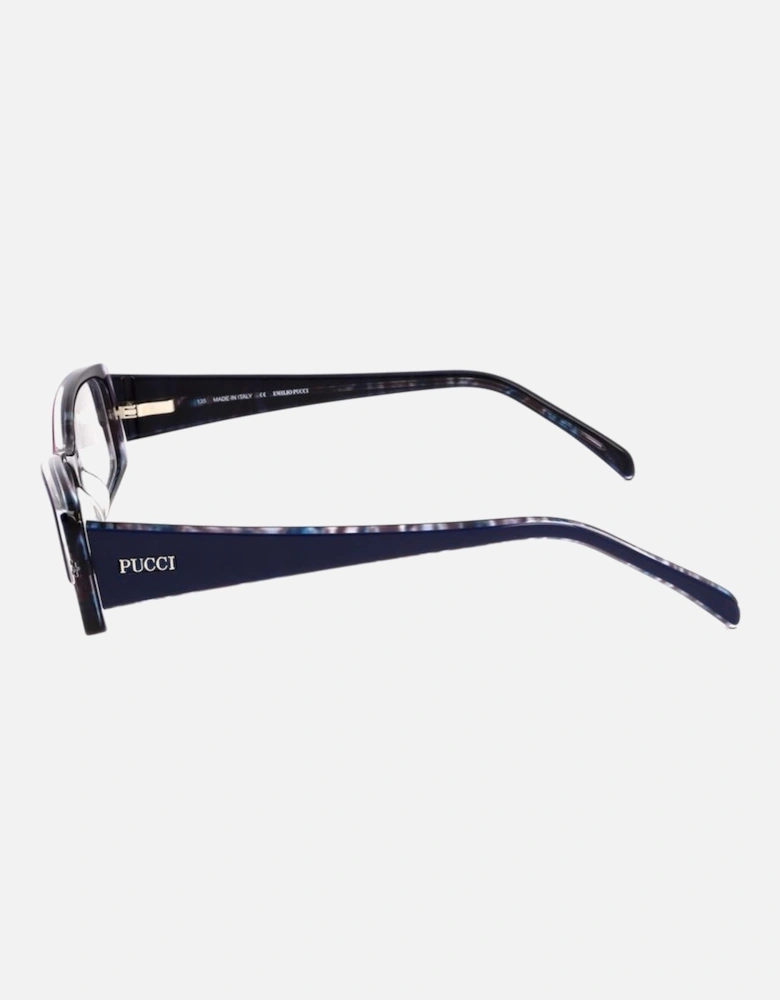 Plastic Rectangular Frame Glasses Women - Blue