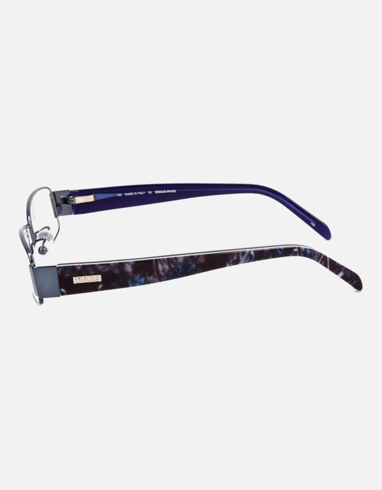 Metal Frame Glasses Women - Blue