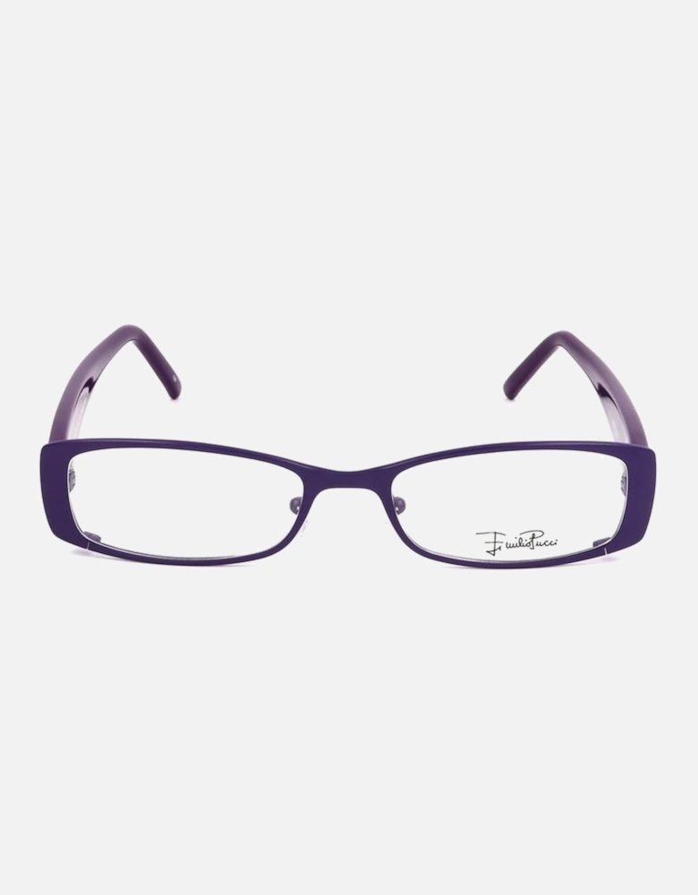 Metal Frame Glasses Women - Purple