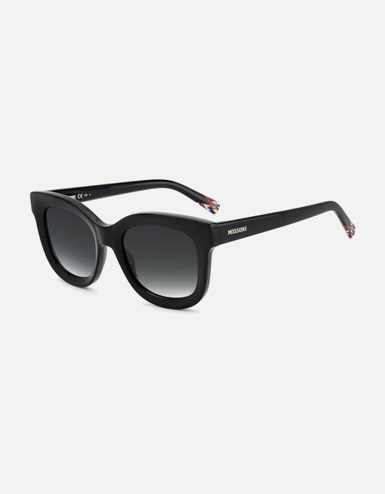 Plastic Bracelet Watch with Grey Glass Women - Black Sunglasses