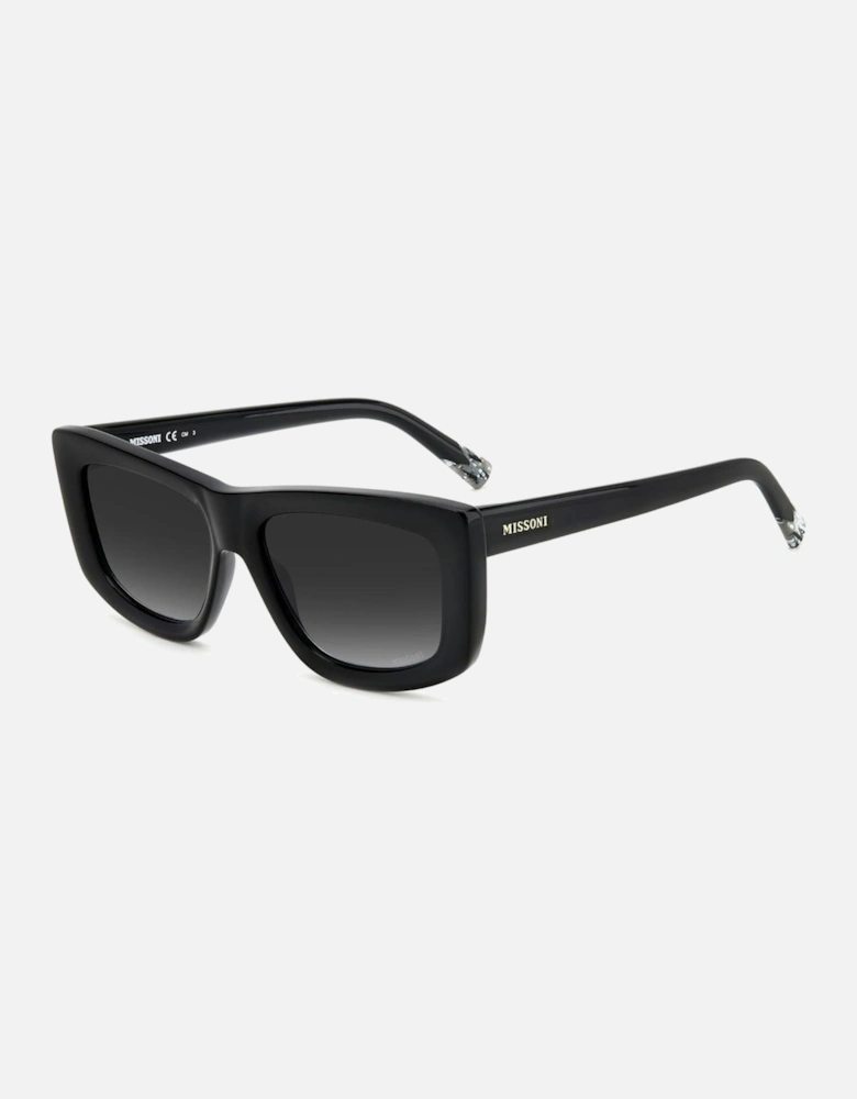 Plastic Bracelet Watch with Black Dial Women Sunglasses