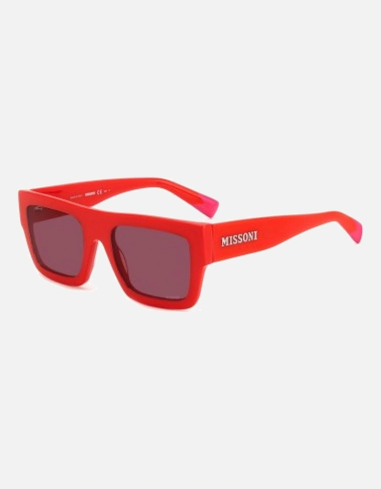 Plastic Bracelet Watch with Solid Dye Women - Red Sunglasses